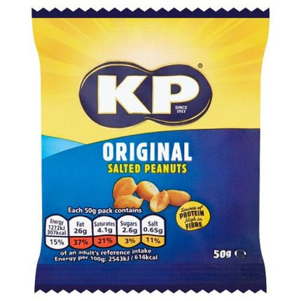 KP SALTED PEANUTS - 50 GRAMS - The Fusion Mart UK