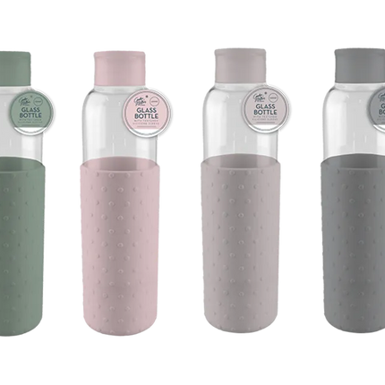 Natural Glass Water Bottle 500ml - The Fusion Mart UK