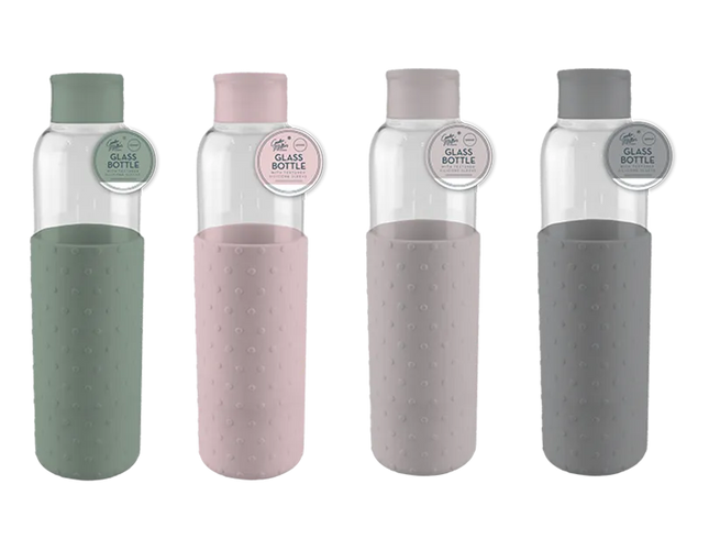 Natural Glass Water Bottle 500ml - The Fusion Mart UK