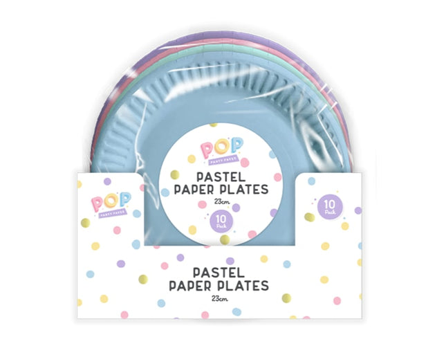 pastle paper plated