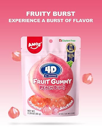 4 D FRUITGUMMY PEACH BRUST - The Fusion Mart UK