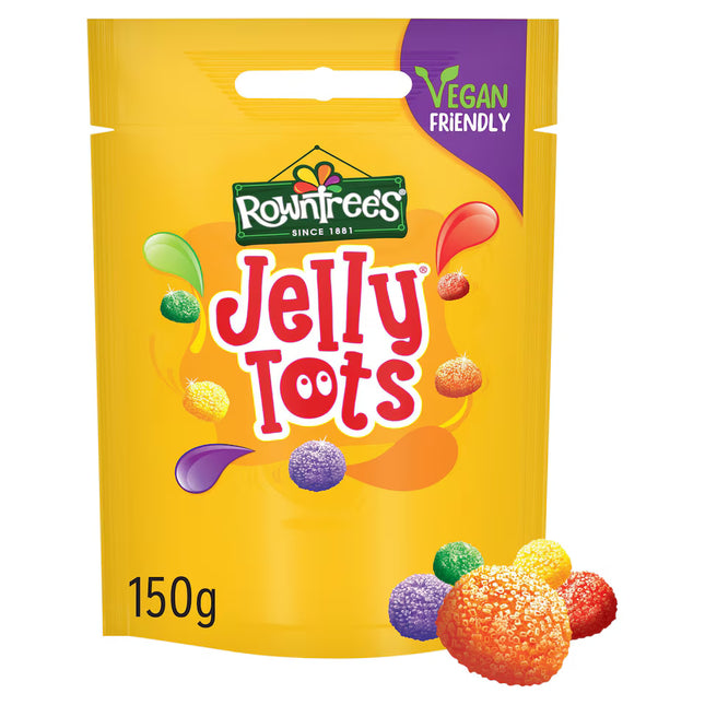 Rowntree's Jelly Tots Sweets Sharing Bag 150g - The Fusion Mart UK