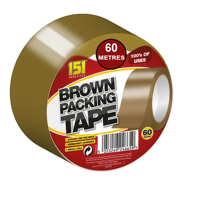 151 Brown Packing Tape 48mm X 60m - The Fusion Mart UK