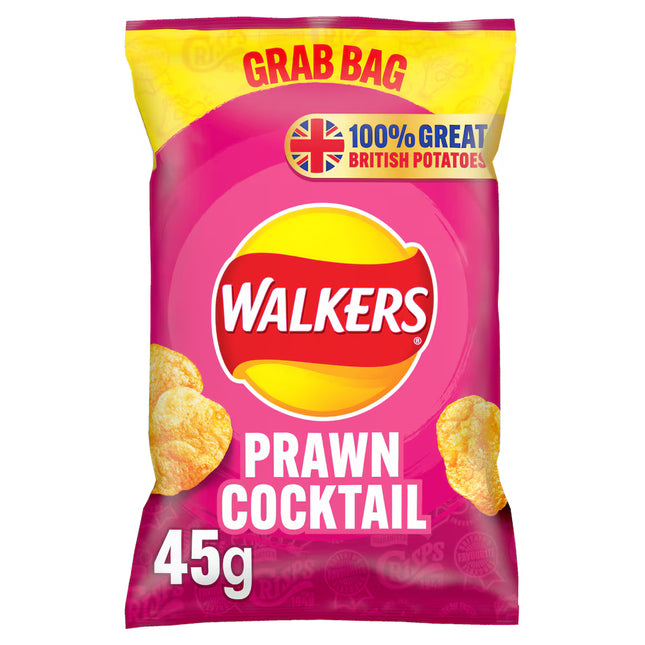 WALKERS PRAWN COCKTAIL BAG 45G