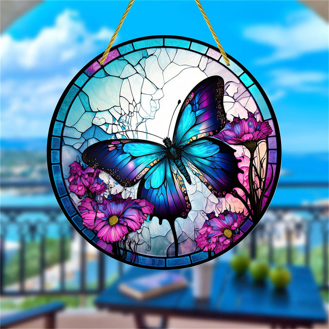 2D Flat, 1pc Acrylic Butterfly Feather Drea 1PC - The Fusion Mart UK