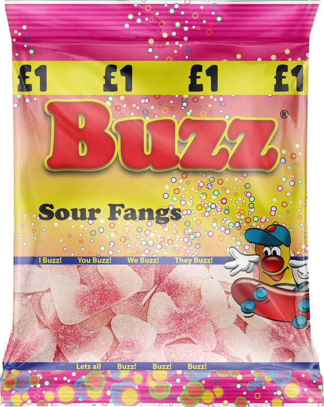 Buzz Sweets Sour Fangs - The Fusion Mart UK