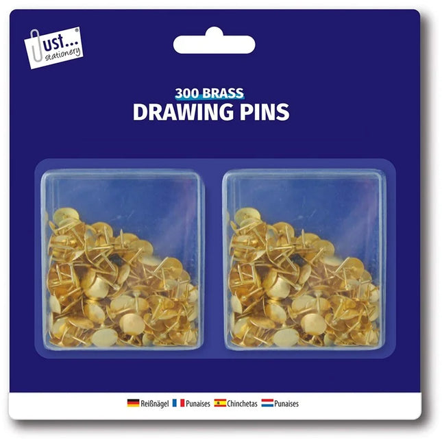 Just Stationery Drawing Pins 200 Pack Assorted Colours - The Fusion Mart UK