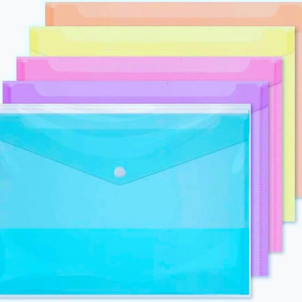 A4 Carry Folders Assorted Colours 3 Pack - The Fusion Mart UK