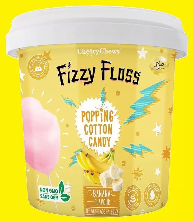 Popping Cotton Candy in Banana Flavour - The Fusion Mart UK