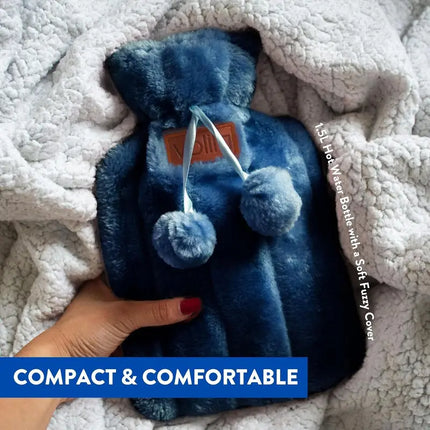 Birthday Gift Set For Women, Mum, Her, Friend, Sister, Mothers Day Gifts, Christmas Gifts For Women, Valentines Day - Mug, 1.5L Hot Water Bottle, Fluffy Socks, Scented Candle & Cocoa Powder - The Fusion Mart UK