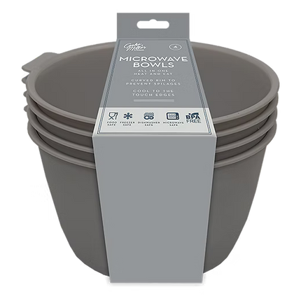Microwave Bowls 4pk - The Fusion Mart UK