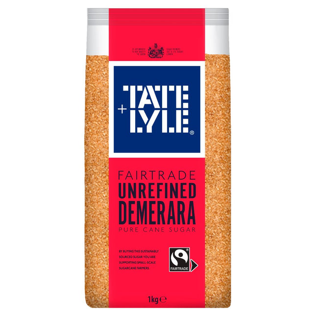 Tate & Lyle Fairtrade Unrefined Demerara Pure Cane Sugar