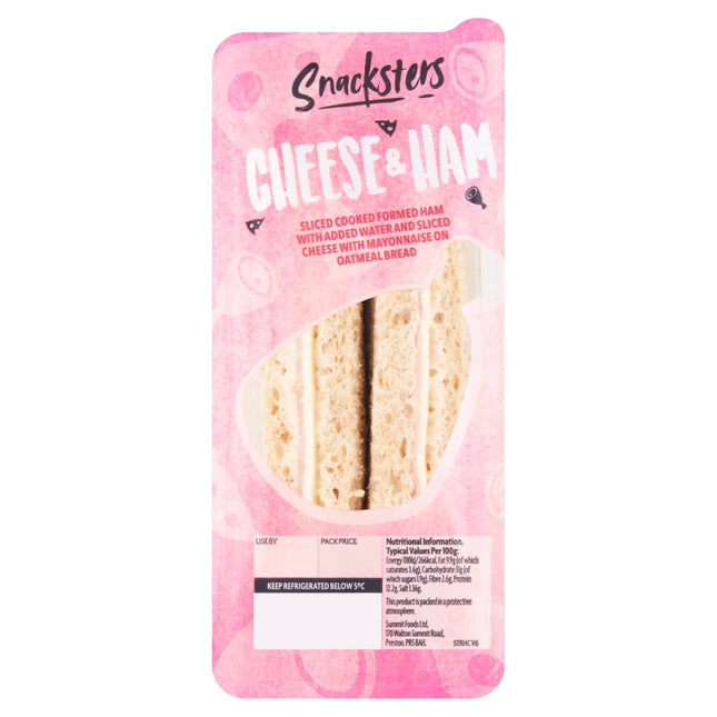 SNACKSTERS CHEESE AND HAM SANDWICH