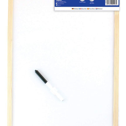 Just Stationery Pine Frame Dry-Wipe Board & Accessories 400 X 600mm - The Fusion Mart UK