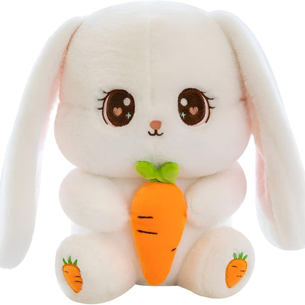 Adorable White Rabbit Plush Toy with Carrot -…DISH RABBIT - The Fusion Mart UK