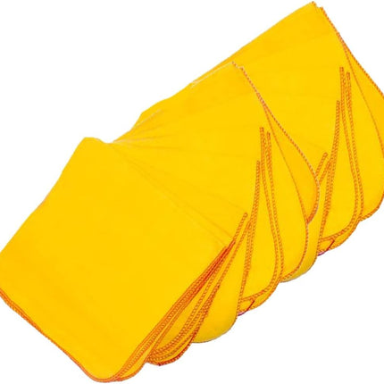 Extra Soft 100 Cotton Yellow Dusters 30cm X 28cm 10 Pack - The Fusion Mart UK