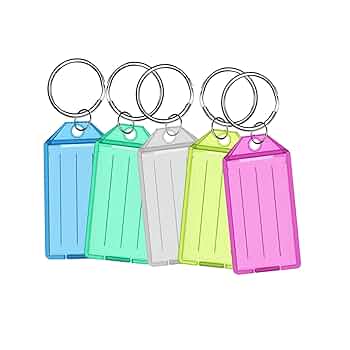 DID Key Chain With Tag Assorted Colours 5pc - The Fusion Mart UK