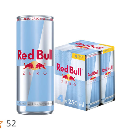REDBULL SUGAR FREE 4 PACK 5.40 250ML*4