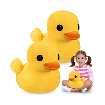MOLUTIAN 2-Size Kawaii Big Yellow Duck Plush Doll - Sof - The Fusion Mart UK