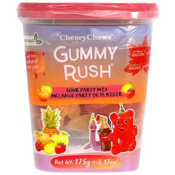 Cheery Chews Gummy Rush Sour Party Mix 175g - The Fusion Mart UK