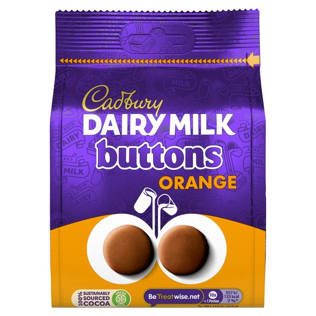 Cadbury Dairy Milk Orange Chocolate Buttons Pouch - The Fusion Mart UK