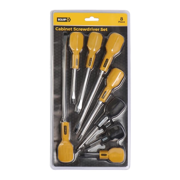 Bloc Assorted Cabinet Flat & Phillips Screwdriver Set 8 Pack - The Fusion Mart UK