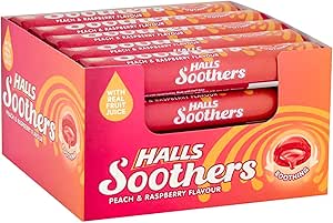 Halls Soothers Peach And Raspberry