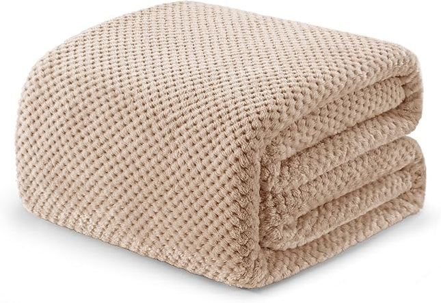 DREAM WAFFLE MINK THROW DUK EGG - The Fusion Mart UK