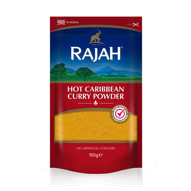 RAJAH HOT CARIBBEAN CURRY 100G - The Fusion Mart UK