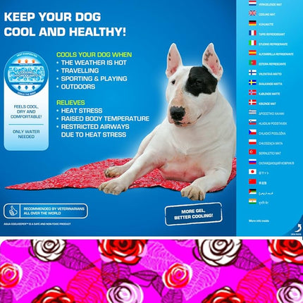 AQUA COOLKEEPER PET COOLING MAT PACIFIC BLUE 50*60CM - The Fusion Mart UK