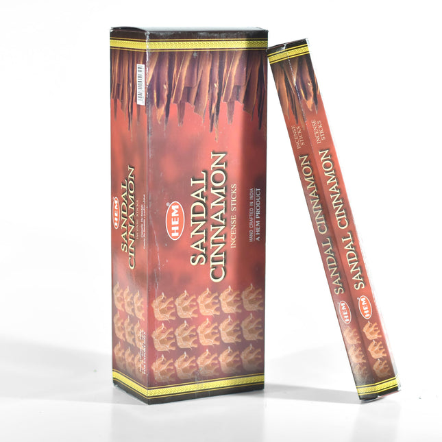 HEM SANDAL CINNAMON INCENSE STICKS