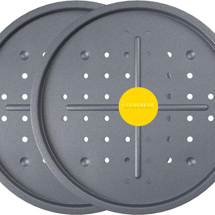 Pizza Baking Tray With Holes 33cm - The Fusion Mart UK