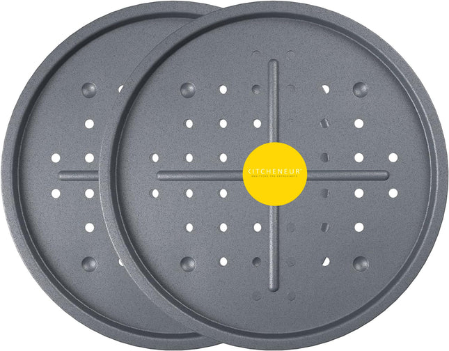 Pizza Baking Tray With Holes 33cm - The Fusion Mart UK