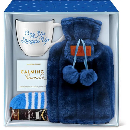 Birthday Gift Set For Women, Mum, Her, Friend, Sister, Mothers Day Gifts, Christmas Gifts For Women, Valentines Day - Mug, 1.5L Hot Water Bottle, Fluffy Socks, Scented Candle & Cocoa Powder - The Fusion Mart UK