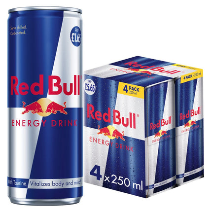 REDBULL ENERGY DRINK 4 PACK 5.65