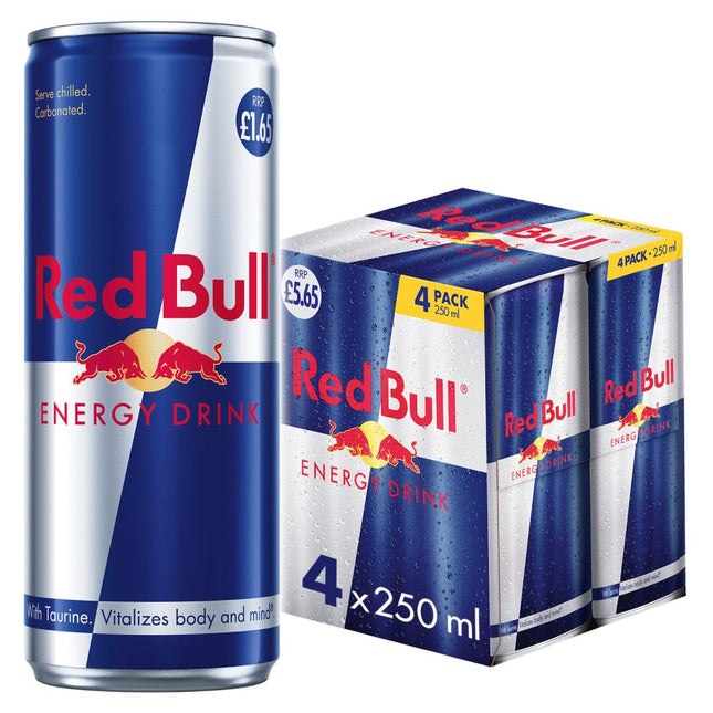 REDBULL ENERGY DRINK 4 PACK 5.65