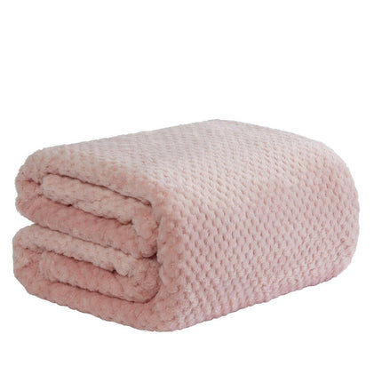 DREAM WAFFLE MINK THROW PINK - The Fusion Mart UK