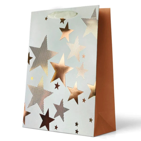foilled star large gift bag - The Fusion Mart UK
