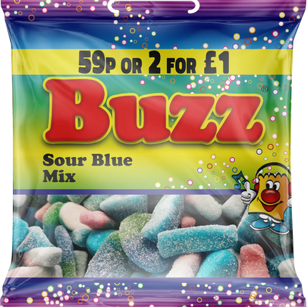 BUZZ SOUR BLUE MIX - The Fusion Mart UK