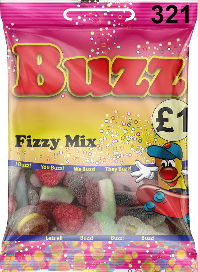 BUZZ SWEETS FIZZY MIX - The Fusion Mart UK