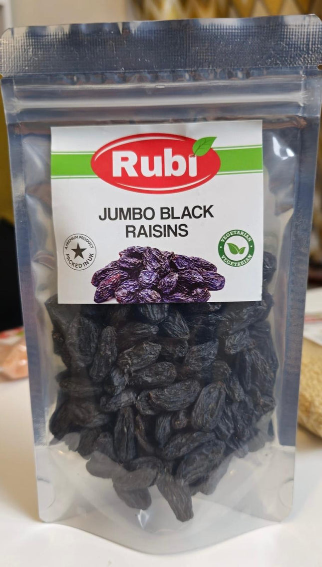 Jumbo Black Raisins-100g, 200g, 450g, 750g