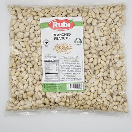 Blanched Peanuts- Rubi-500g, 1Kg, 2Kg, 5Kg - The Fusion Mart UK