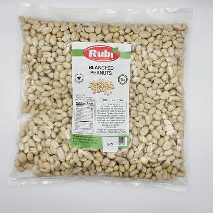 Blanched Peanuts- Rubi-500g, 1Kg, 2Kg, 5Kg - The Fusion Mart UK
