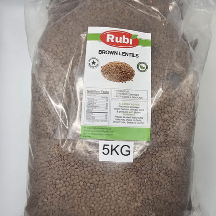 Brown Lentil - Rubi-500g, 1Kg, 2Kg, 5Kg - The Fusion Mart UK