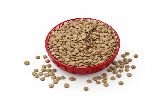 Brown lentils from The Fusion Mart UK in 500g, 1kg, 2kg, or 5kg packs, shown in a clear image with natural color and texture.