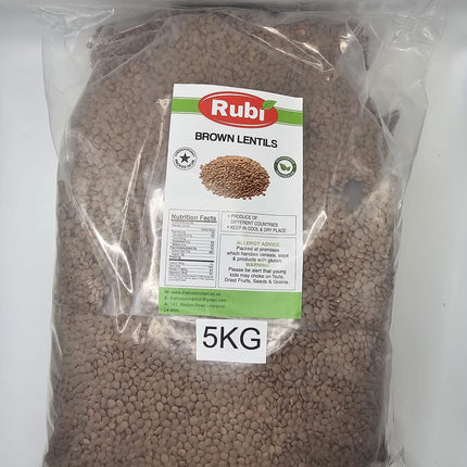 Brown Lentil - Rubi-500g, 1Kg, 2Kg, 5Kg - The Fusion Mart UK