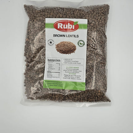 Brown Lentil - Rubi-500g, 1Kg, 2Kg, 5Kg - The Fusion Mart UK