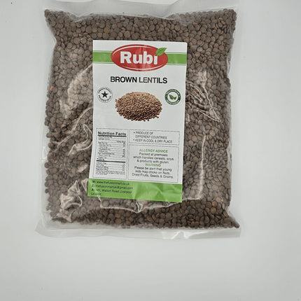 Brown Lentil - Rubi-500g, 1Kg, 2Kg, 5Kg - The Fusion Mart UK