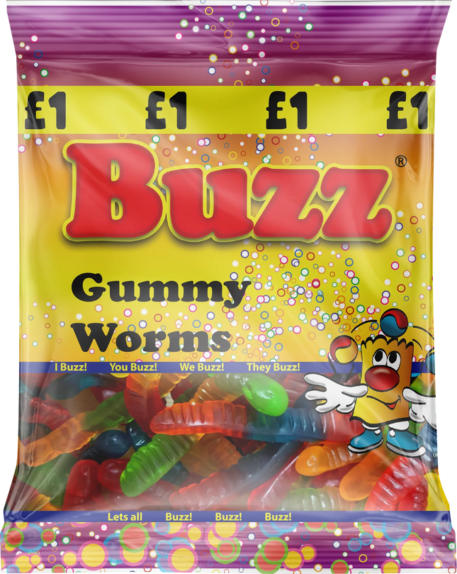 BUZZY SWEETS GUMMY WORMS - The Fusion Mart UK