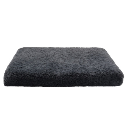 FLUFFY RECTANGLE MAT PET BED/CHARCOAL/LARGE